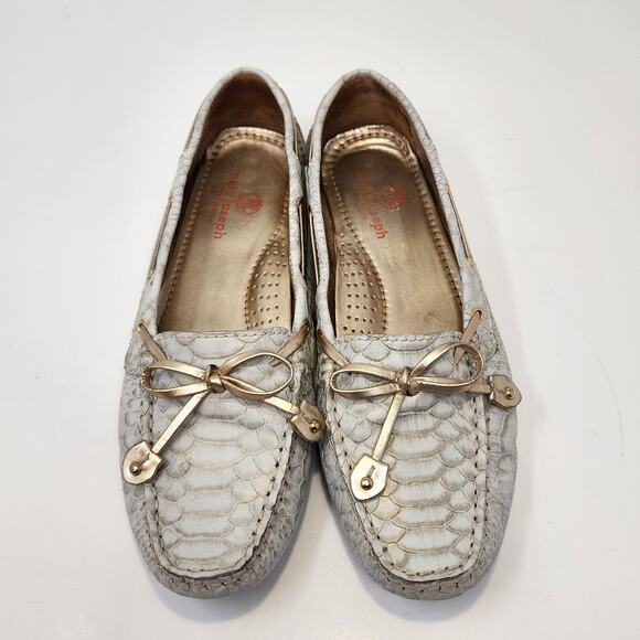 Marc Joseph Cypress Hill Exotic Driving Loafer Mocs Size 7.5 Snake Print Leather - Picture 3 of 9